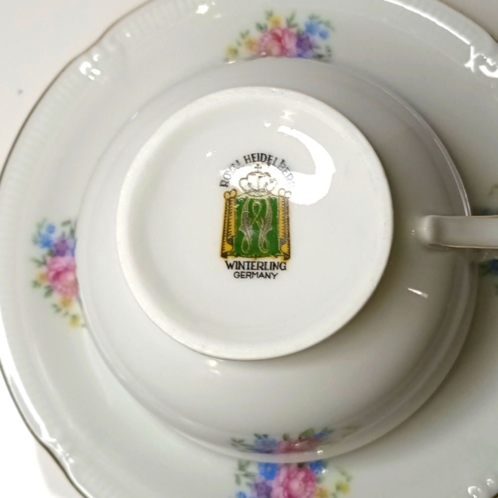 Royal Heidelberg cup and saucer. - Picture 2 of 3